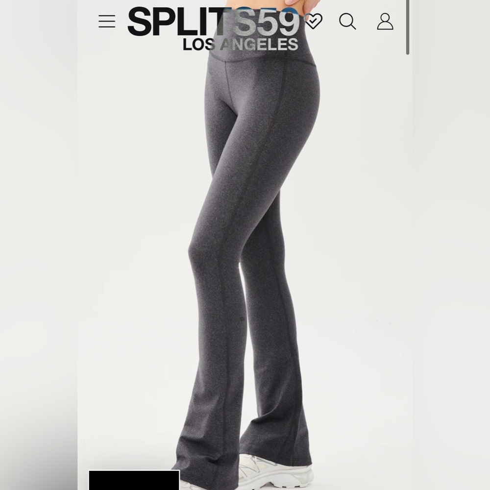 Splits 59 Raquel Flare Leggings in Heather Gray